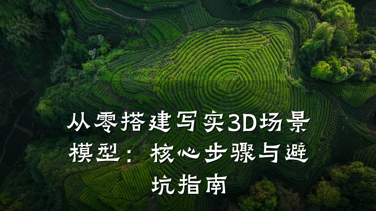 从零搭建写实3D场景模型：核心步骤与避坑指南