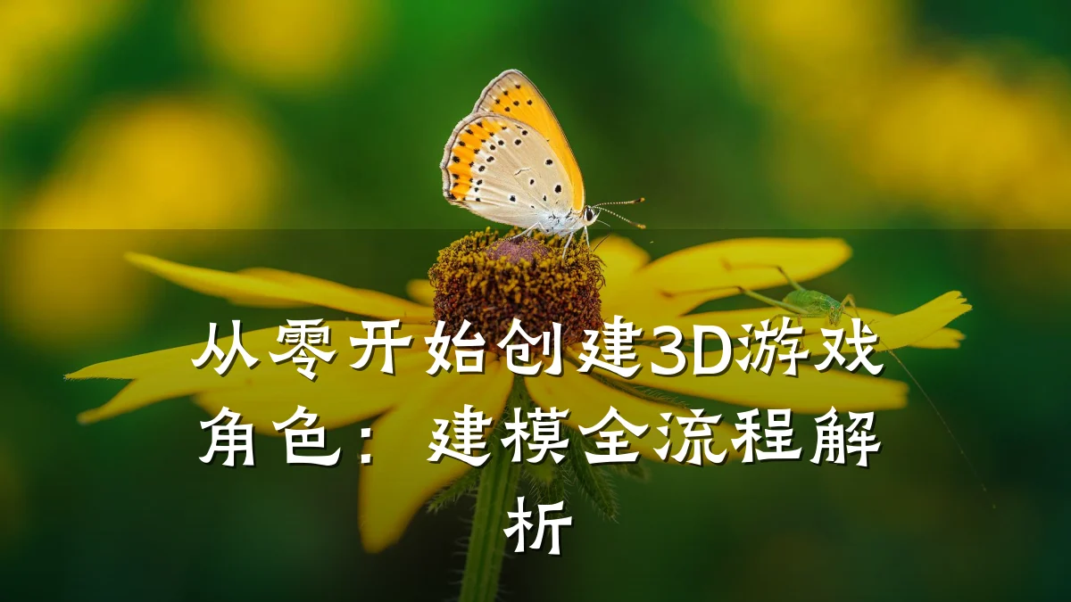 从零开始创建3D游戏角色:建模全流程解析