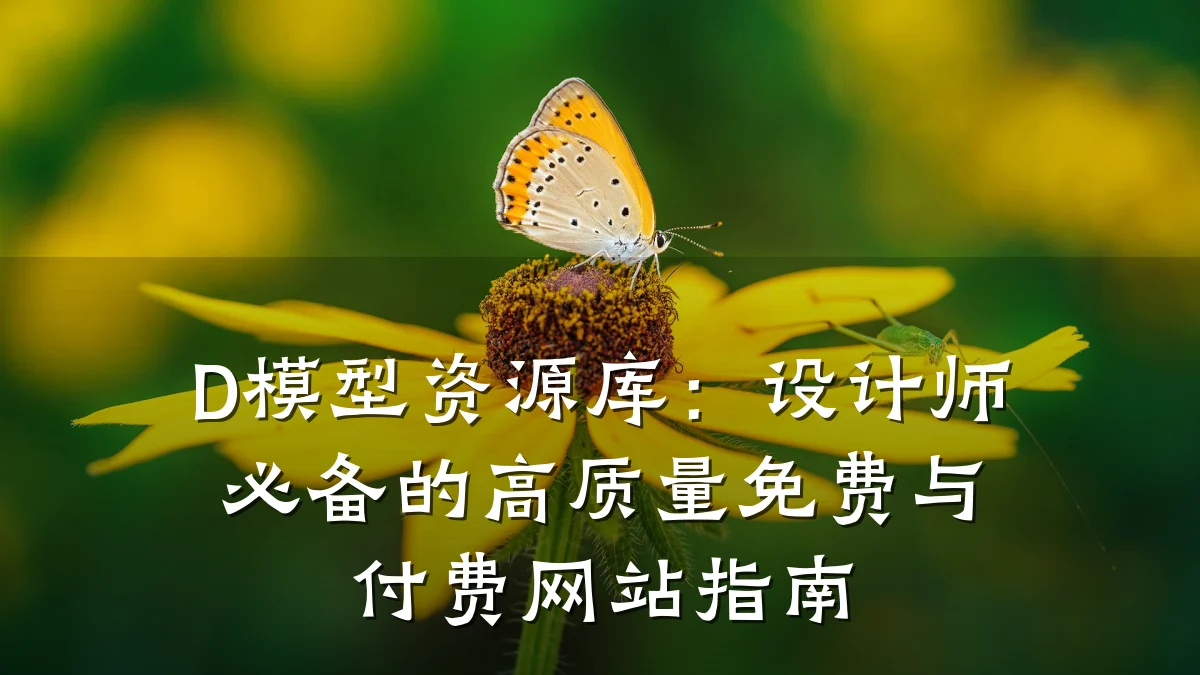 D模型资源库:设计师必备的高质量免费与付费网站指南