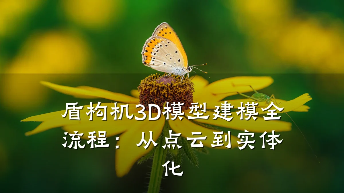 盾构机3D模型建模全流程:从点云到实体化