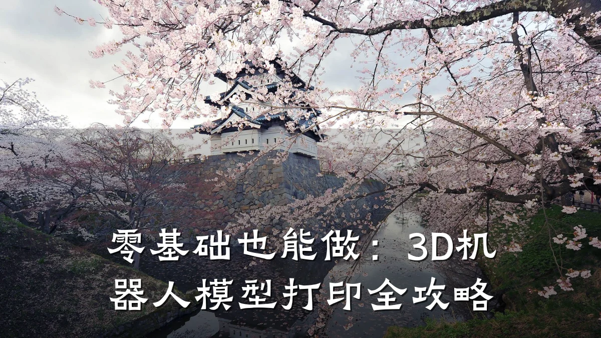 零基础也能做:3D机器人模型打印全攻略