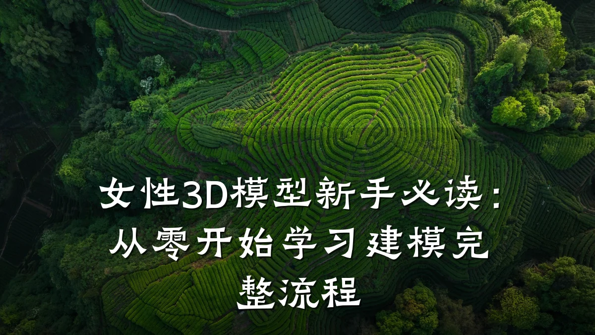 女性3D模型新手必读:从零开始学习建模完整流程