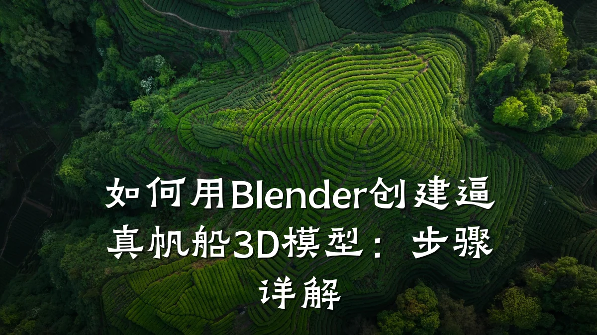 如何用Blender创建逼真帆船3D模型:步骤详解