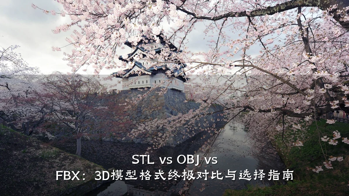STL vs OBJ vs FBX:3D模型格式终极对比与选择指南