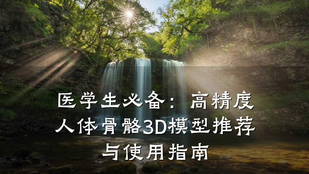 医学生必备：高精度人体骨骼3D模型推荐与使用指南