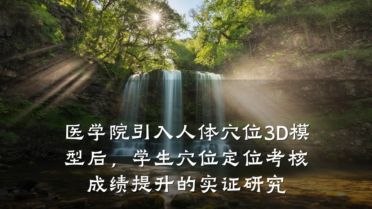 医学院引入人体穴位3D模型后,学生穴位定位考核成绩提升的实证研究